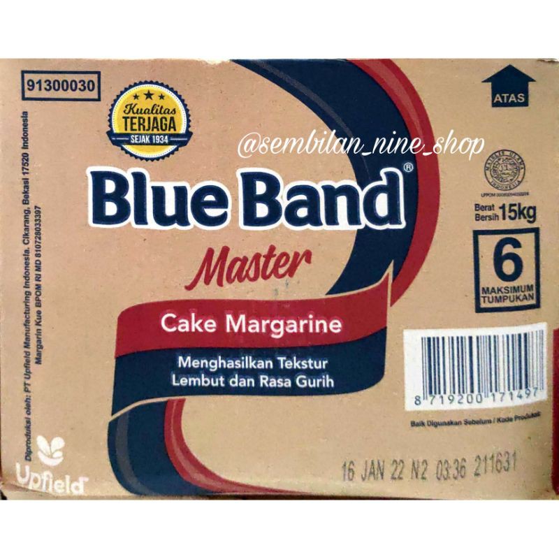 

1KG BLUE BAND MASTER Cake Margarine Original Margarin Mentega Blueband
