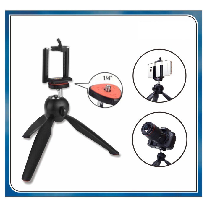 YUNTENG Mini Tripod YT-288 Free Camera Phone Holder