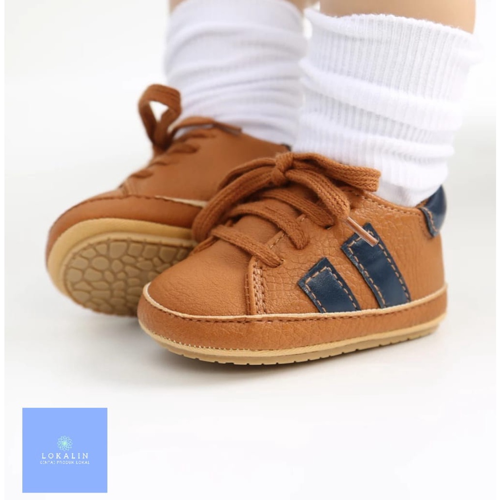 Sepatu Bayi Laki-Laki Garis II-Sepatu Prewalker Perempuan