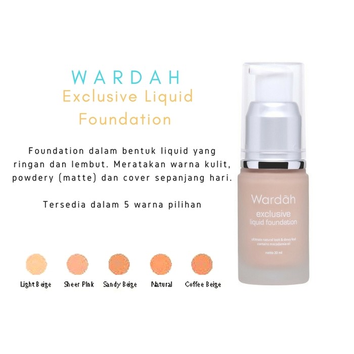 Wardah exclusive liquid foundation