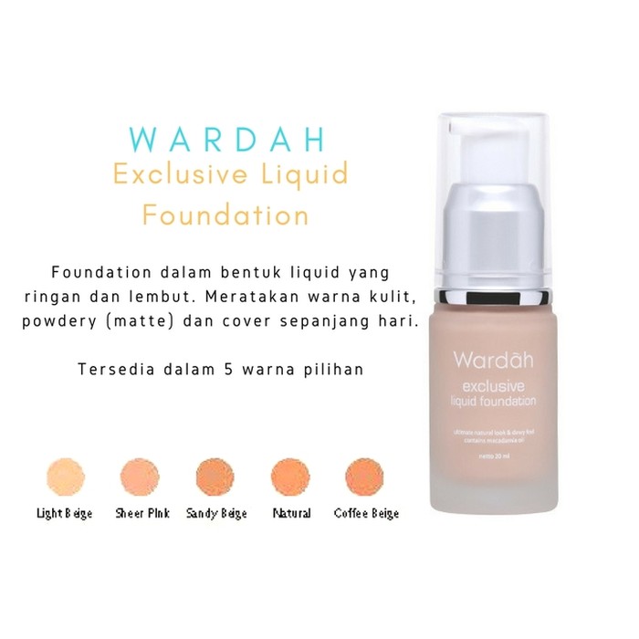 Wardah exclusive liquid foundation