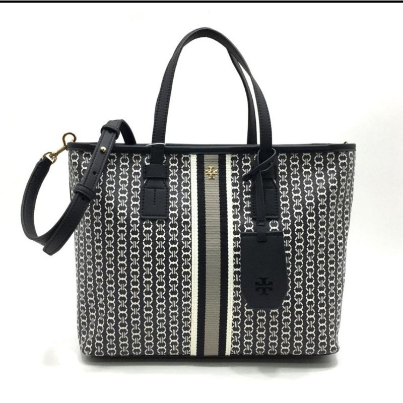 Tas selempang wanita TB Gemini link Canvas small tote