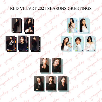 [READY / SET] RV 2021 SEASON GREETINGS REVE PHOTOCARD UNOFFICIAL FANMADE SG YANGPASHOP IRENE SEULGI 