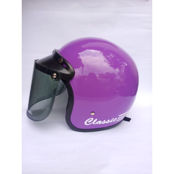 Helm Bogo Classic Dewasa Kaca Datar SNI