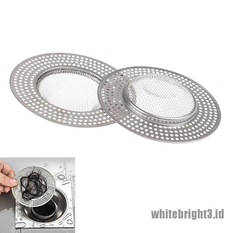 ❤White3 Warna Putih❤ Filter Kawat Penangkap Rambut Untuk Saluran Pembuangan Bathtub Shower Wastafel