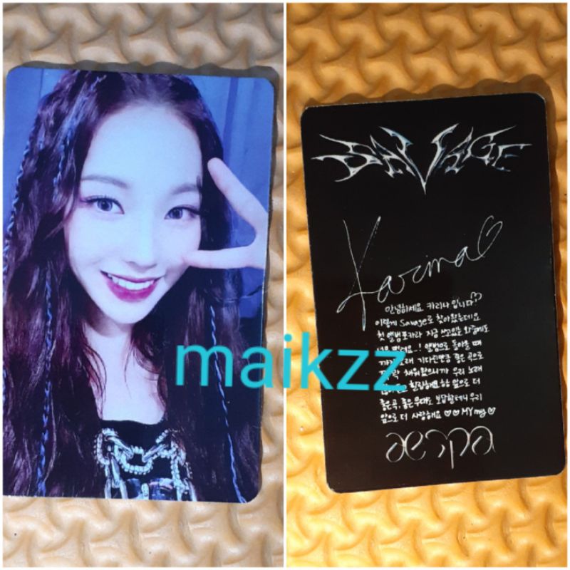 Aespa Savage Photocard Kpop