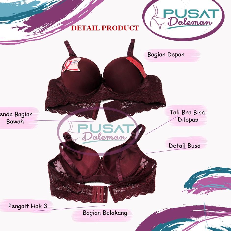 [PROMO TF046] ECER BH BRA Wanita Premium Push Up FEMA Renda Brokat Sexy Busa Kawat IMPORT 703/016 Produk Keren