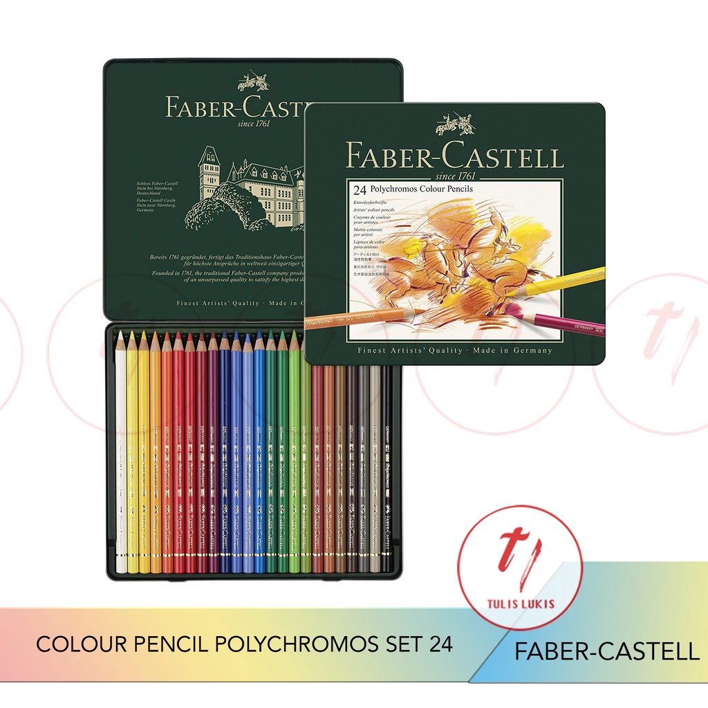 Pensil Warna Faber Castell Polychromos set 24