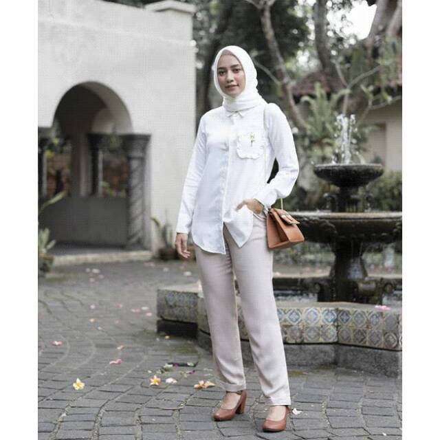 SALE  Maudy pants beige by ainayya.id