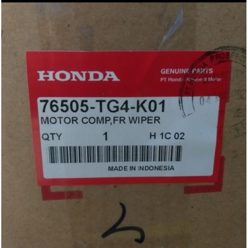 dinamo wiper honda brv original