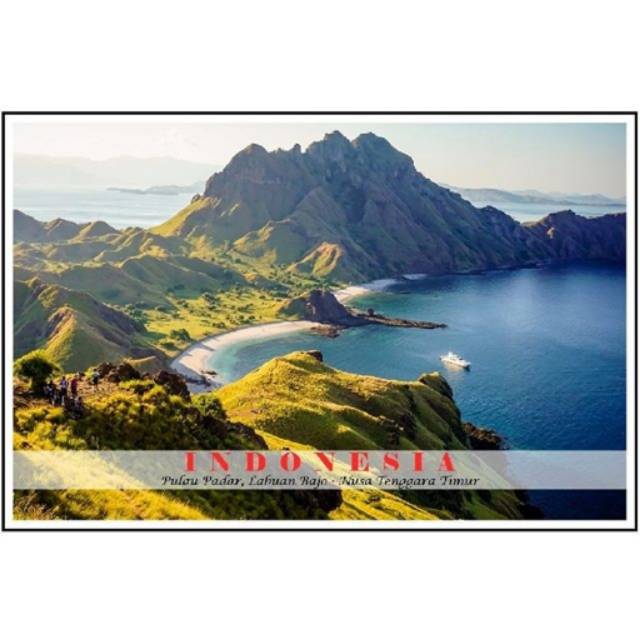 

PULAU PADAR LABUAN BAJO NTT INDONESIA KARTU POS POSTCARD CARD POSTCROSSING SNAIL MAIL FILATELI UNIK