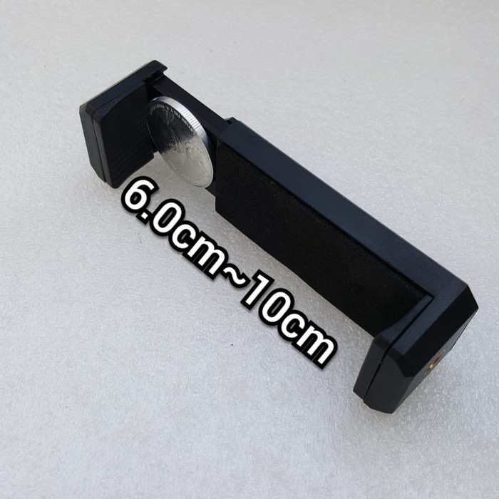 Universal Phone Clip Bracket 6cm sampai 10cm Holder Mount untuk Tripod