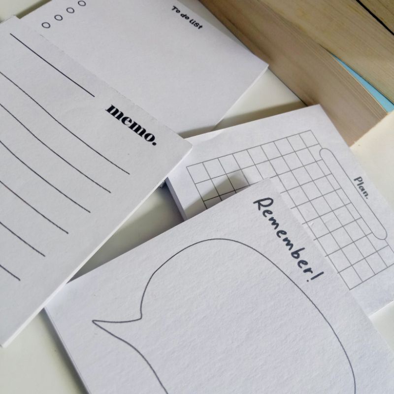 

Notepad Memopad Aesthetic White Catatan Lucu | Letstickall