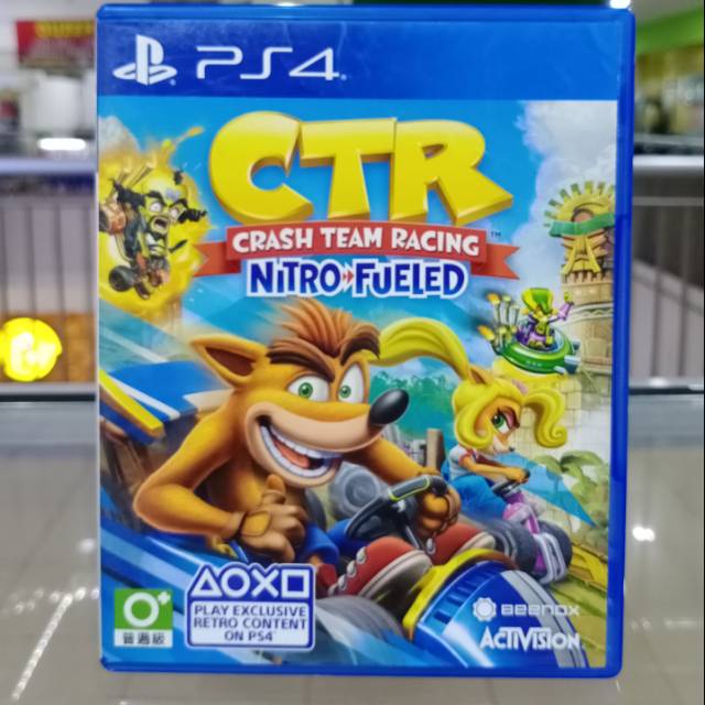 BD PS4 CTR Nitro Fueled .. game cd kaset bluray crash team racing playstation 4