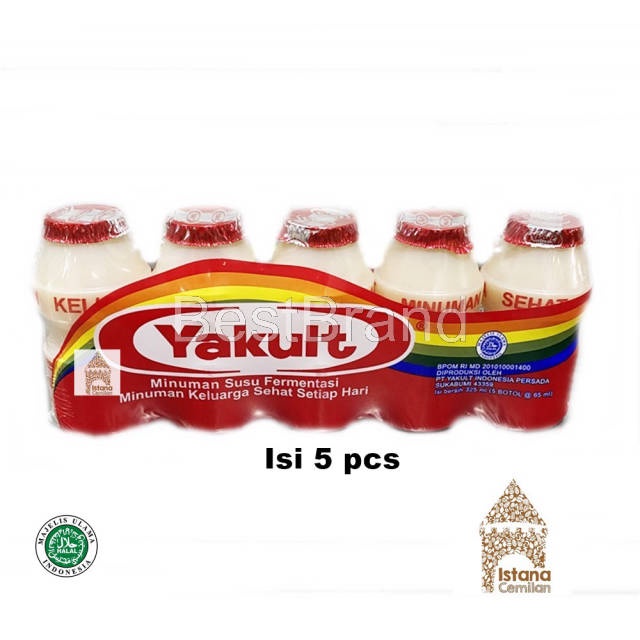 

YAKULT Minuman Susu Fermentasi Probiotik (isi 5 pcs)