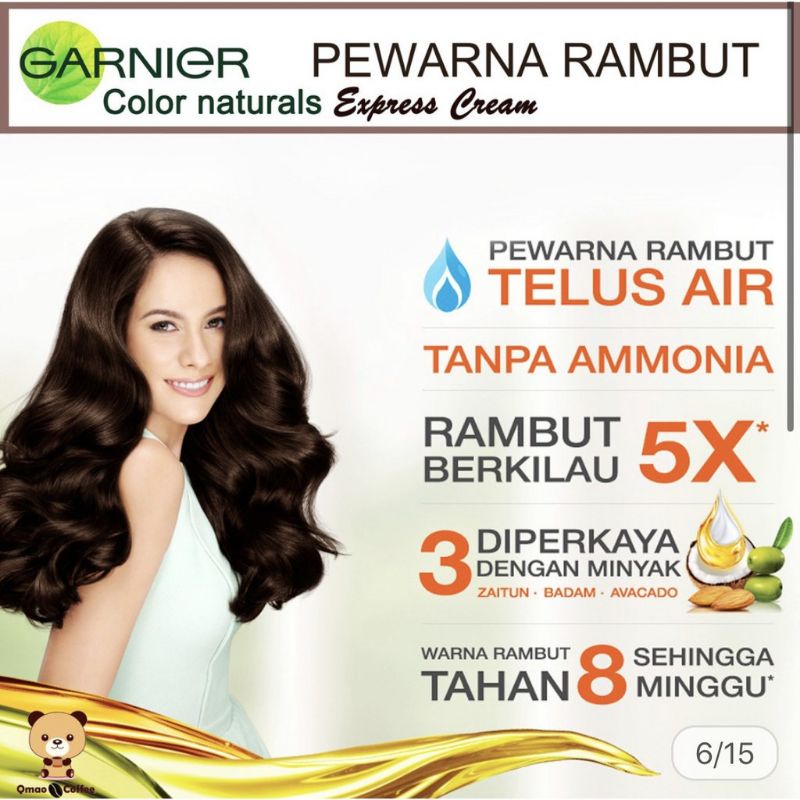 Garnier Color Natural Express Cream 20 gram | Garnier Color Natural Asean Fash sachet