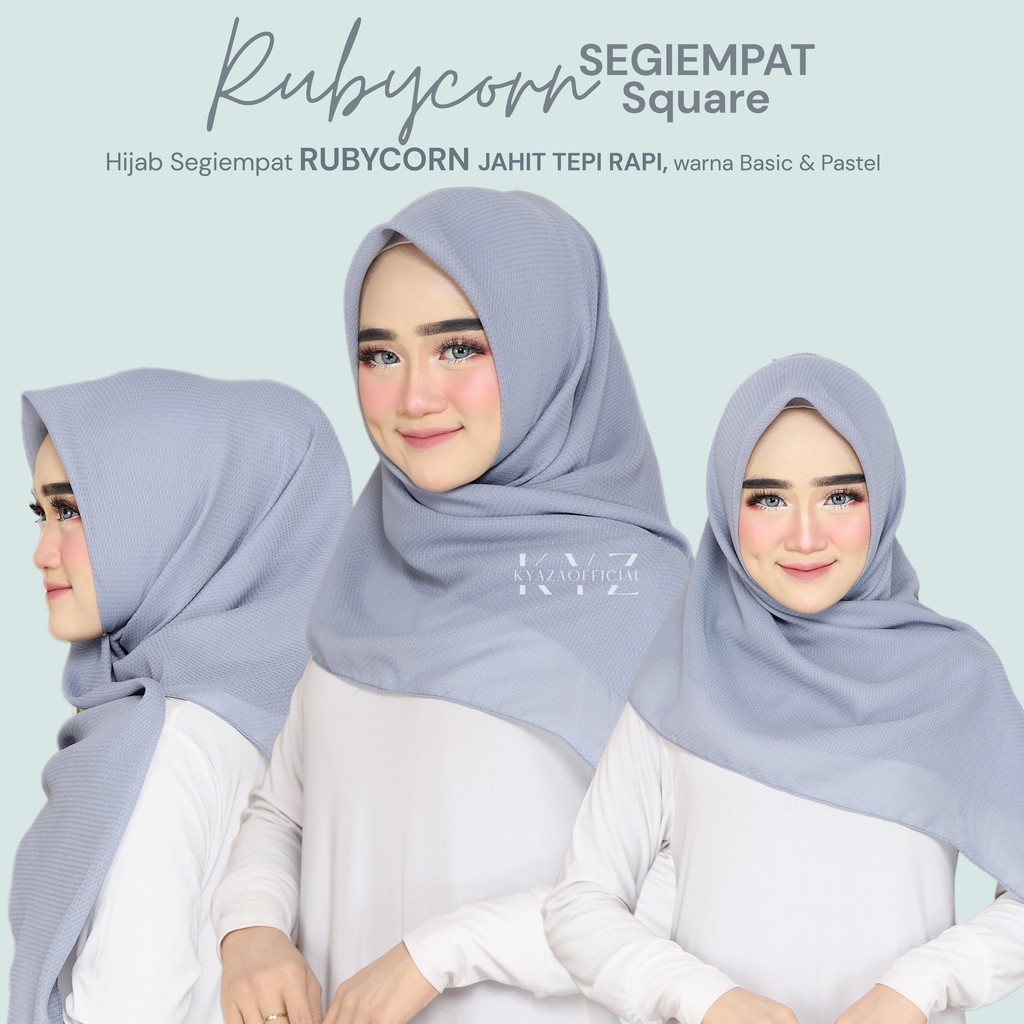 HIjab Segiempat Potton Rubycorn / Rubycorn Square