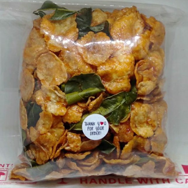 

Emping Belinjo varian asin, manis, pedas manis 500gram