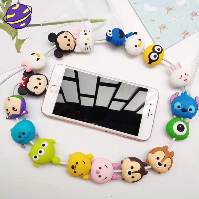 【COD】Cartoon Phone Cable Bit Anti-break Data Cable Line Head Protector Pelindung Kabel/ Cable Saver