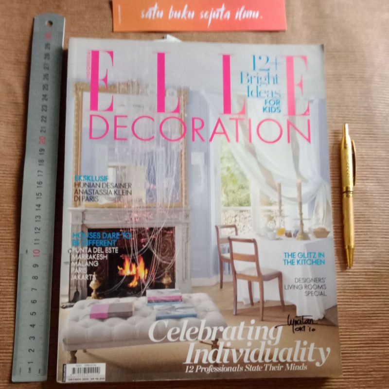 

Majalah Elle Decoration edisi Celebrating Individuality.