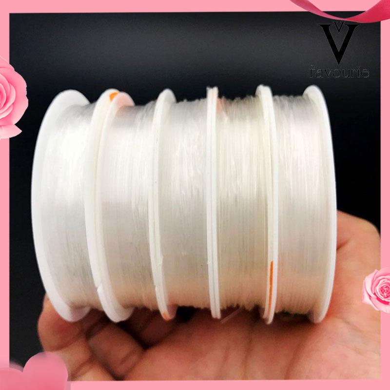 [COD]Aksesoris Perhiasan DIY Transparan Putaran Elastis Kawat Manik-manik Kawat Kristal Aksesoris Gelang-FA