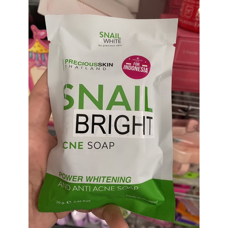 SNAIL BODY WHITE ANTI ACNE &amp; WHITENING X10 SOAP