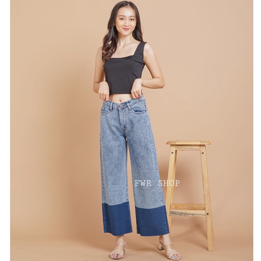 FWR - CELANA BOYFRIEND KULOT JEANS TALITA