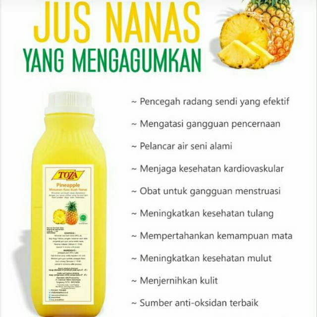 

Pineapple juice / jus nenas 5 liter ( kota padang)