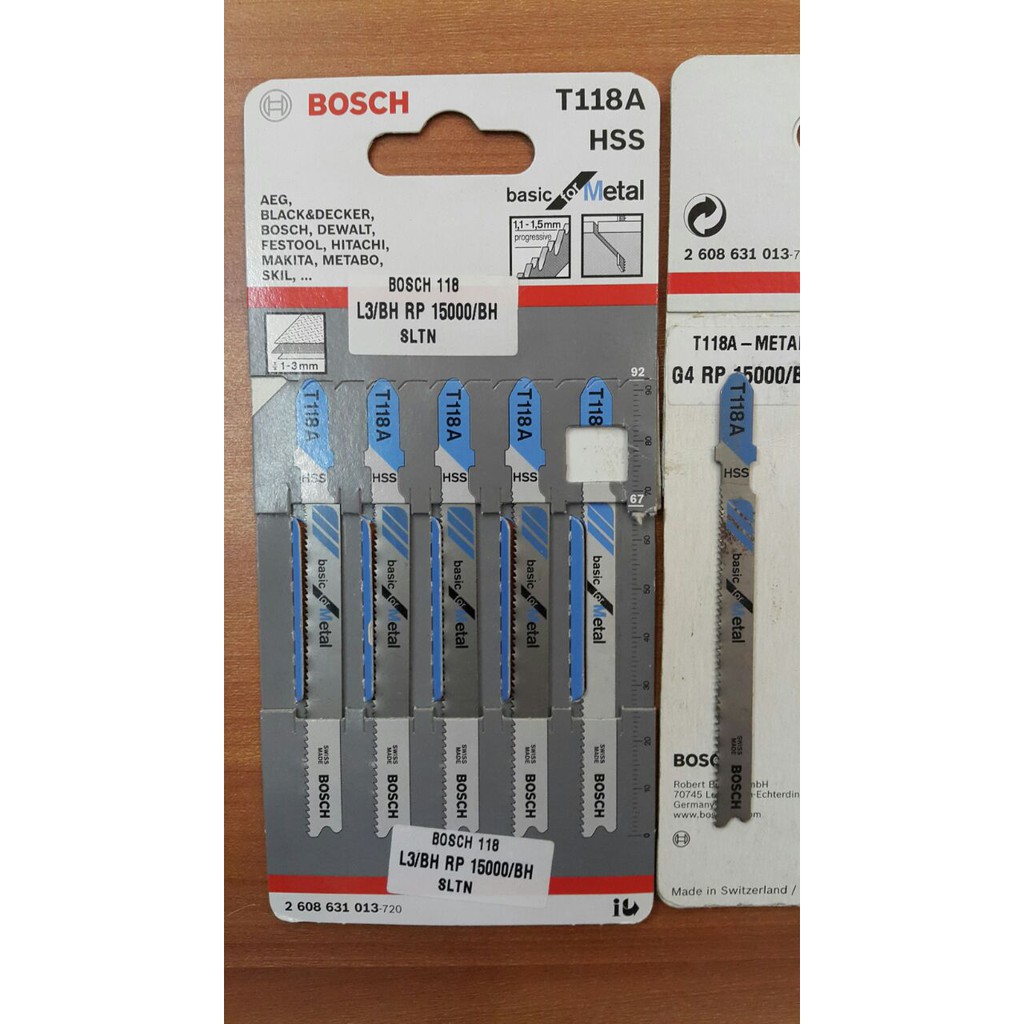 Mata Jigsaw untuk Metal BOSCH T118A