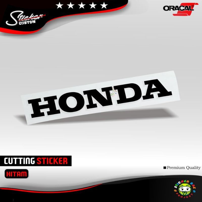 sticker tulisan honda 22 cm sticker motor honda cutting sticker