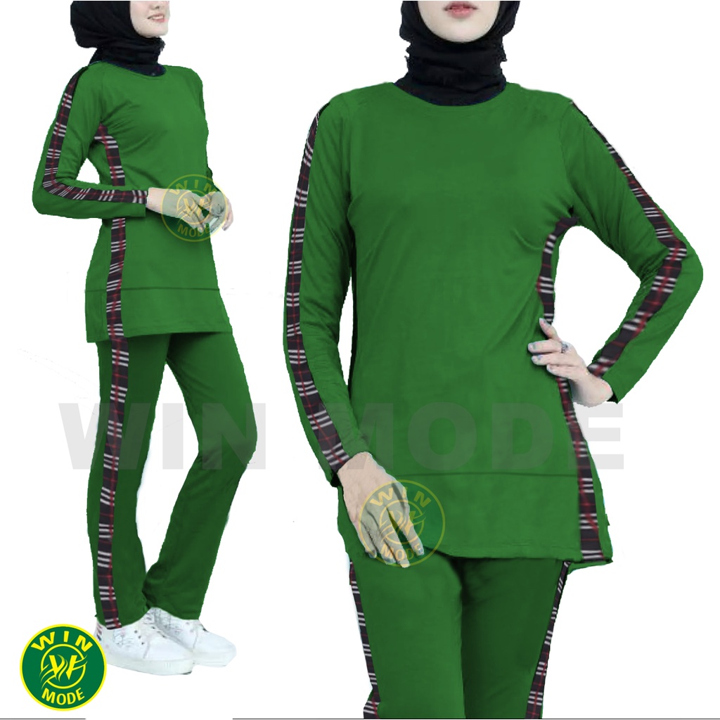 Baju Setelan Olahraga Senam Training Wanita Lengan Panjang YOVIOS Ukuran XL XXL XXXL-4