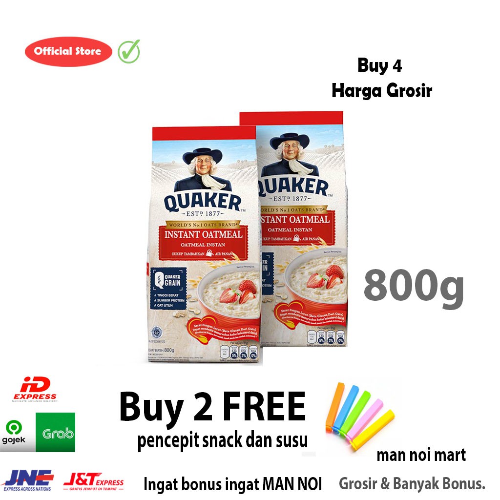 

QUAKER INSTANT COOK MERAH FREE BONUS. MAN NOI TANGERANG