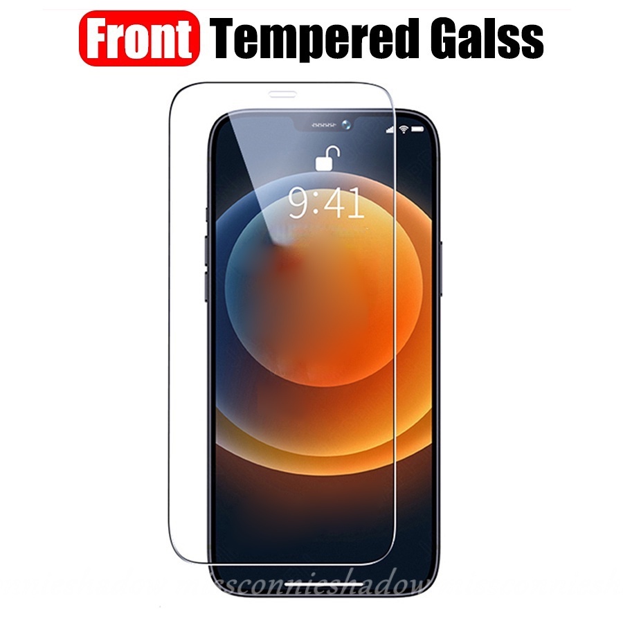 3-in-1 Tempered Glass Front Back Lens Glass Compatible for iPhone 11 12 13 Pro Max 7Plus 8Plus XR  6 6S Plus 7 8 SE 2020 Screen Protector Tempered Glass Film