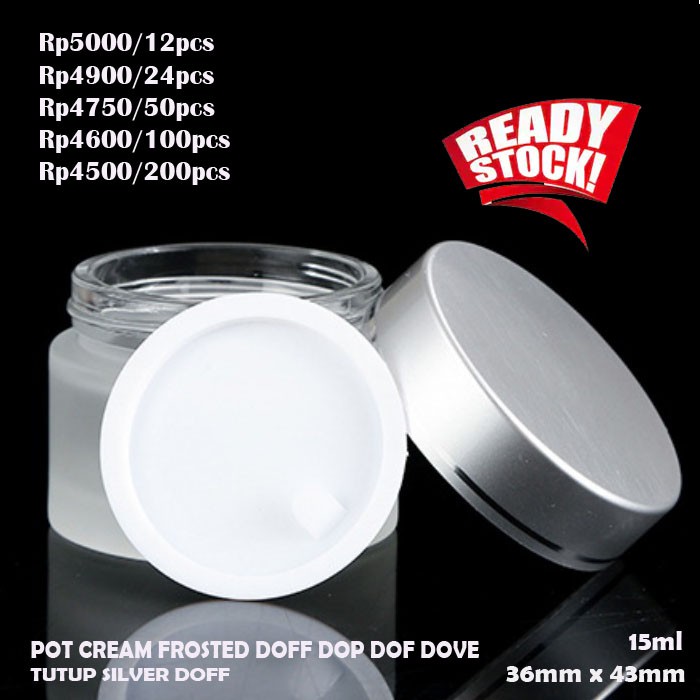 GROSIR POT  CREAM  KOSMETIK 15gram 15gr 15ml Pot  Cream  Jar 