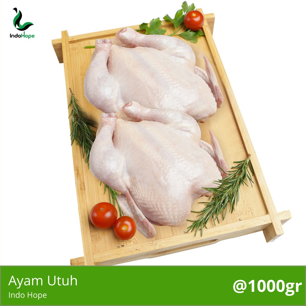 

2 Pcs Ayam Potong Karkas Utuh Frozen Whole Chicken 1000gr