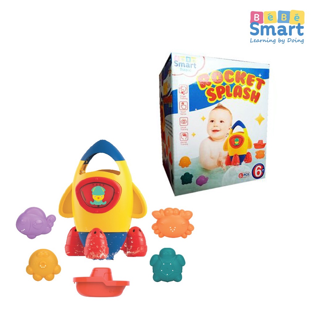 MAI586 BEBE SMART MAINAN MANDI ANAK ROCKET SPLASH BATH TOYS