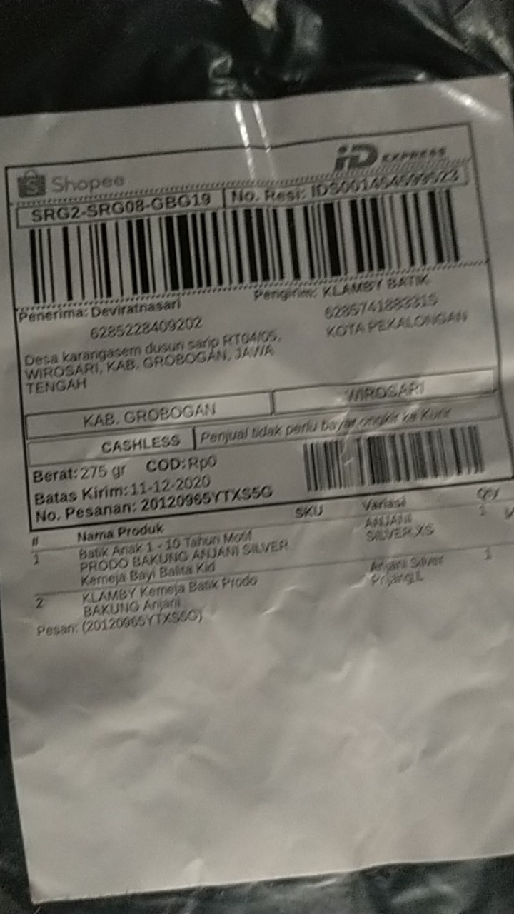 Klamby Kemeja Batik Prodo Bakung Anjani