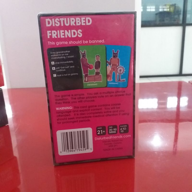 disturbed friends base game (4 to 10 players) board game origin