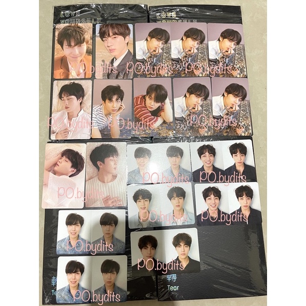 [READY STOCK] Album BTS Love Yourself Tear Y O U R Unsealed Photocars Jin Taehyung JungKook RM JHope