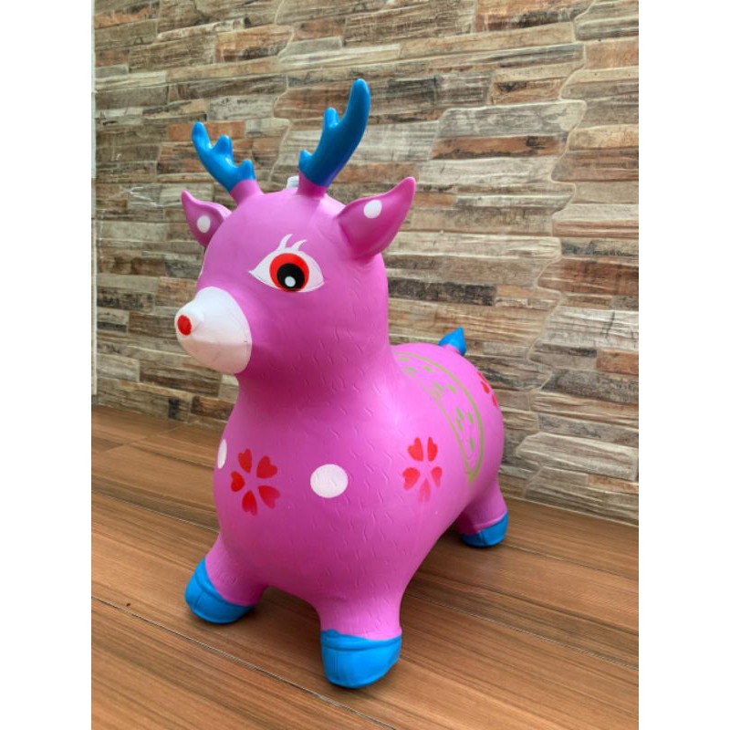 Mainan Anak Animal Jumping  kuda Karet Animal Jumping
