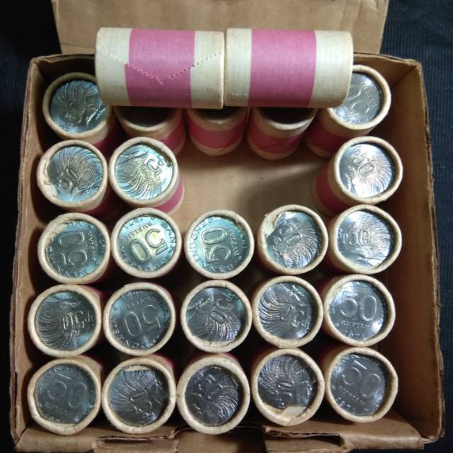 KOIN ROLL 50 RUPIAH BURUNG CENDRAWASIH  TAHUN 1971