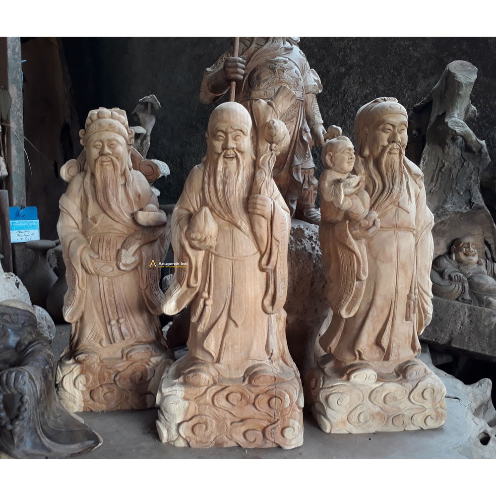 Patung Dewa Fu Lu Shou