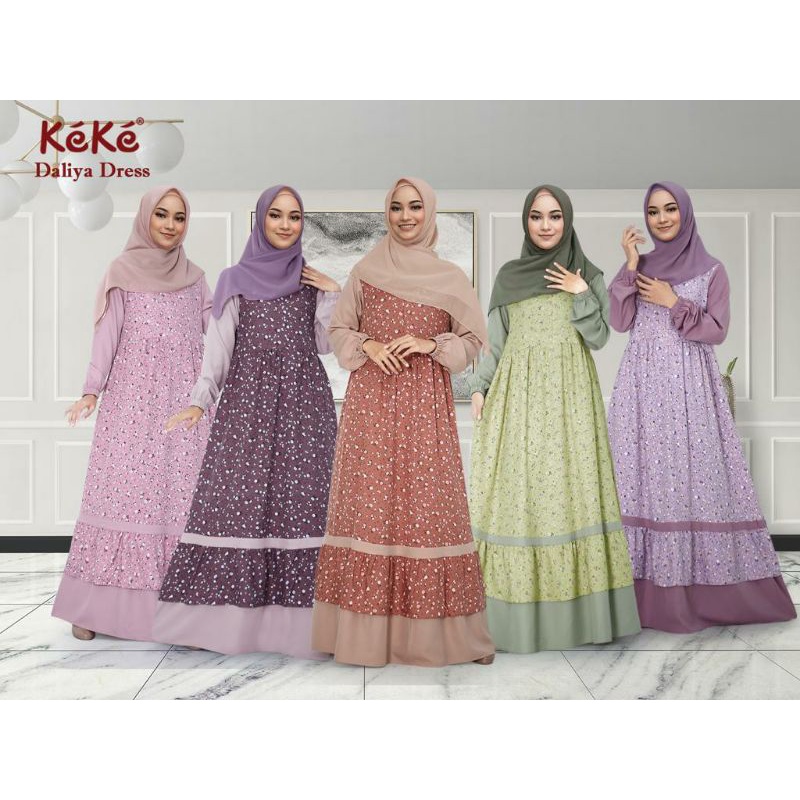 Gamis Keke Daliya Dress Gamis Dewasa Terbaru Keke