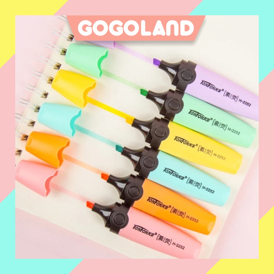 

⭐Gogoland⭐ Highlighter Pen Highlighter Pastel Colour Pen Journal Marker Pen Alat Tulis Replacement Penanda Warna S016
