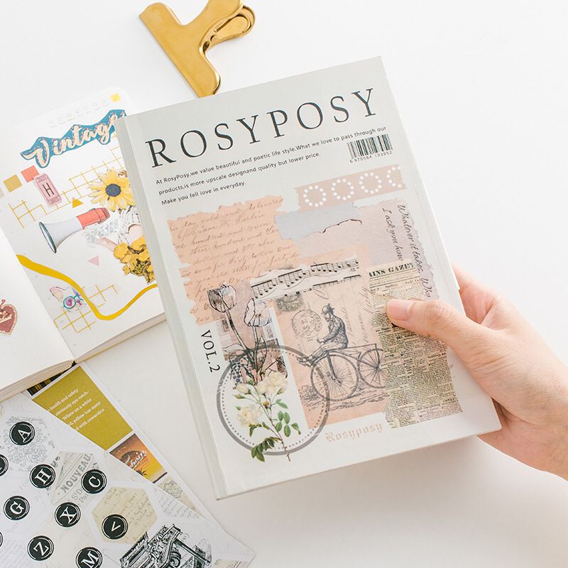 

《PLAN-V》ROSY POSY VOL.2 VINTAGE MAGAZINE MATERIAL BOOK | STICKER MAJALAH