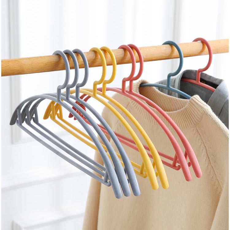 [Isi 5 pcs] Gantungan Baju Plastik Warna / Hanger Baju Estetik