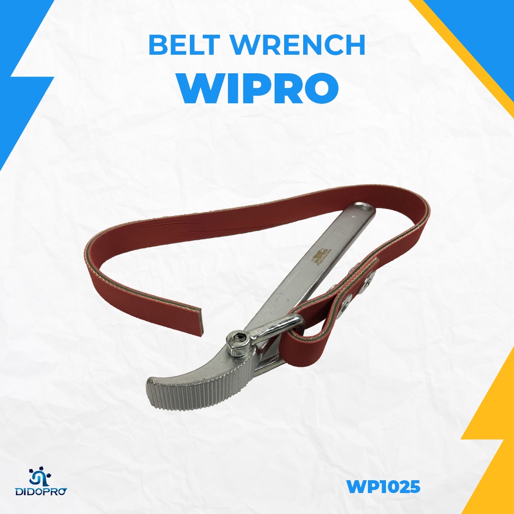 Wipro Kunci Oli Filter Sabuk / Oil Filter Wrench With Belt 9&quot;