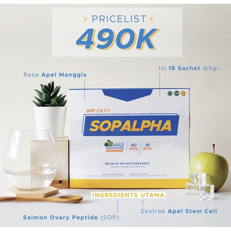 SOPALPHA BIOBOOST 1Box isi 18sachet SUPLEMEN KESEHATAN ORIGINAL READYSTOCK. COD MEDAN JAKARTA