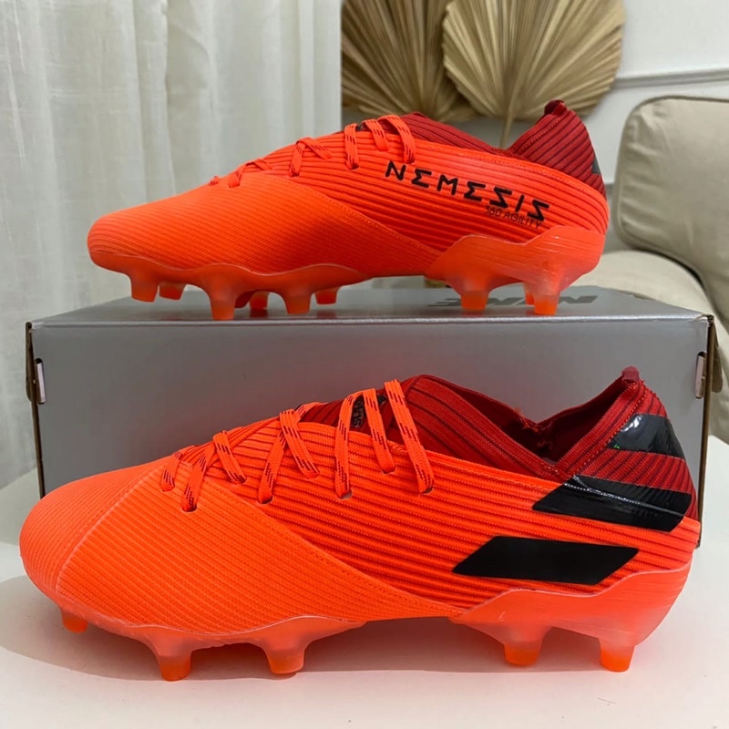 Sepatu Bola Adidas Nemeziz 19.1 Red Orange FG