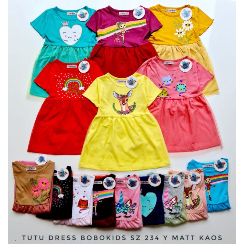 DRESS ANAK IMPORT / DRESS TUTU BOBOKIDS / DRESS TUTU ANAK / DRESS ANAK PEREMPUAN / DRESS ANAK